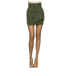 Aritzia Wilfred military green  Paper Bag Skirt